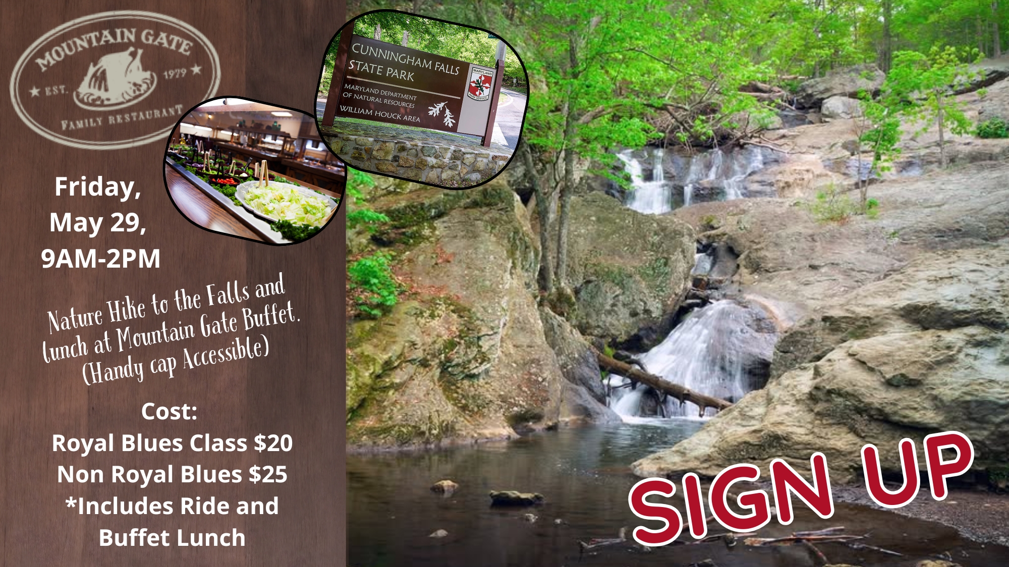 Hike to Cunningham Falls and Lunch