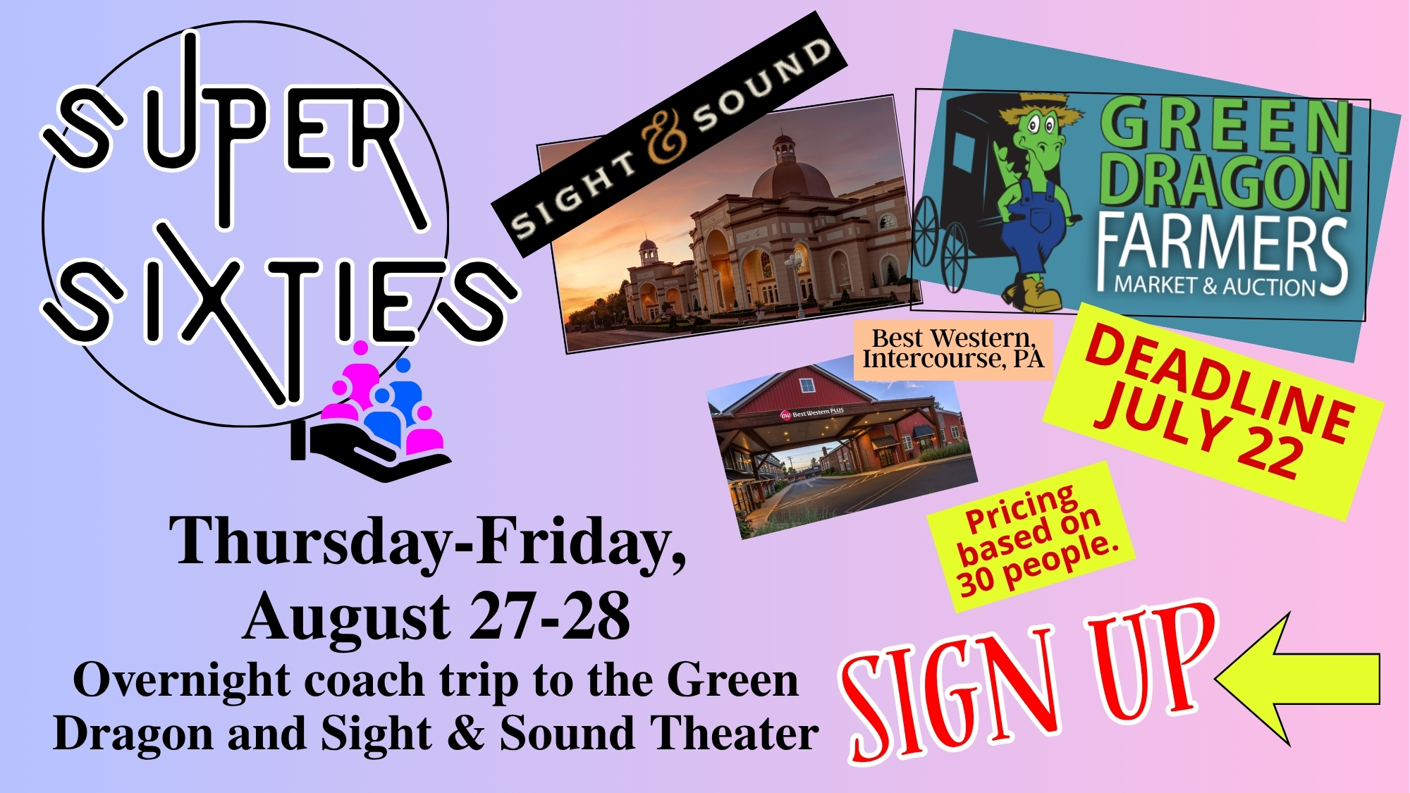 Lancaster Overnight Trip August 27-28